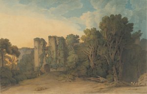 Berry Pomeroy Castle in the County of Devon by Francis Towne