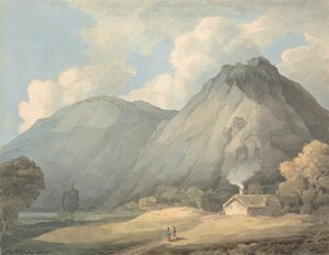 Craig yr Aderyn, near Llanfihangel-y-Pennant by Francis Towne