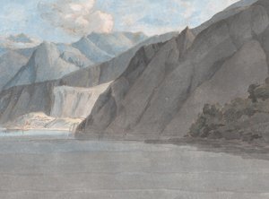 View of Lake Como with Monte Leoni by Francis Towne