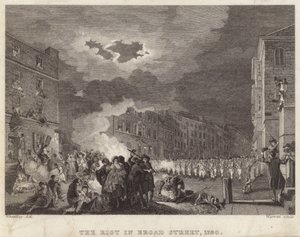 Riot in Broad Street in 1780 by Francis Wheatley