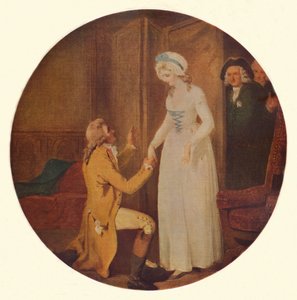 Young Marlow and Miss Hardcastle: A Scene from She Stoops to Conquer by Oliver Goldsmith by Francis Wheatley
