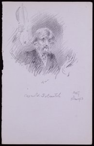 Portrait of Arnold Dolmetsch by Francis Wilfred Lawson
