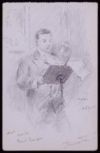 Portrait of Basil Ionides by Francis Wilfred Lawson