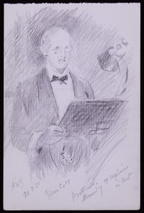 Portrait of DS MacColl by Francis Wilfred Lawson