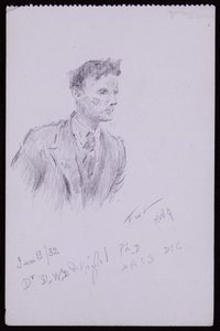 Portrait of Dr. DWD Wright by Francis Wilfred Lawson