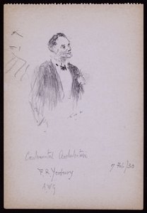 Portrait of FR Yerbury by Francis Wilfred Lawson