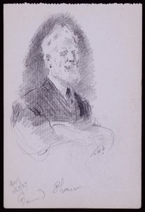 Portrait of George Bernard Shaw by Francis Wilfred Lawson