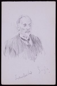 Portrait of HV Lanchester by Francis Wilfred Lawson