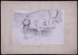 Portrait of Karl Krall by Francis Wilfred Lawson