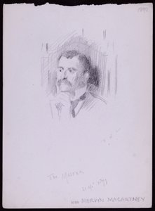 Portrait of Mervyn Macartney by Francis Wilfred Lawson