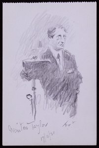 Portrait of R Minton Taylor by Francis Wilfred Lawson