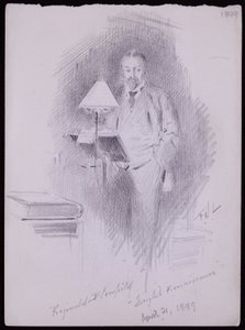 Portrait of Reginald Blomfield by Francis Wilfred Lawson