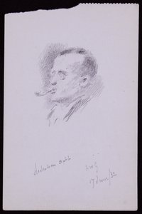 Portrait of S Nicholson Babb by Francis Wilfred Lawson