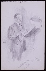 Portrait of Sir Charles Holmes by Francis Wilfred Lawson