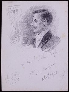 Portrait of WH St John Hope by Francis Wilfred Lawson