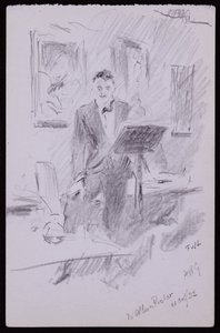 Portrait of W Allan Pictor by Francis Wilfred Lawson