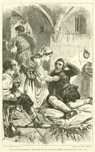 She found him sleeping so profoundly, that she had some difficulty in awaking him by Francis Wilfred Lawson