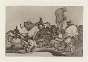 Carnival Folly, also known as Rejoice, Carnival, for Tomorrow Thou Will Be Ashes, from the series Los disparates (Los proverbios)