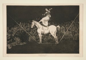 Punctual Folly, unnumbered plate from the series The Proverbs by Francisco de Goya