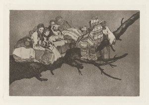 Ridiculous Folly, also known as To Go Amongst the Branches, from the series Los disparates (Los proverbios)