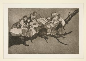 Ridiculous Folly, pl. 3 from the Series Los Proverbios by Francisco de Goya