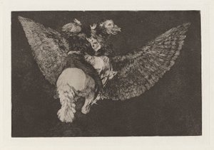 Flying Folly, from the series Los disparates (Los proverbios) by Francisco de Goya