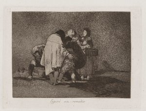 There Was Nothing to Be Done and He Died, Plate 53 from The Disasters of War