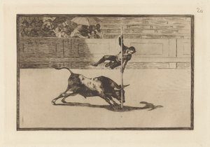 The Agility and Audacity of Juanito Apinani in the Ring at Madrid, Plate 20 from La tauromaquia