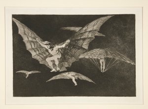 A Way of Flying, Plate 13 from the Series Los Proverbios by Francisco de Goya