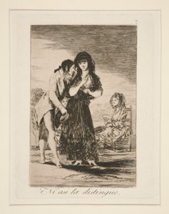 Even Thus He Cannot Make Her Out, plate 7 from Los caprichos
