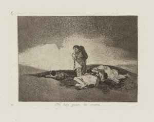 There Is No One to Help Them, pl. 60 from the series The Disasters of War by Francisco de Goya