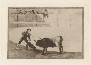 Pedro Romero Killing the Halted Bull, Plate 30 from La tauromaquia