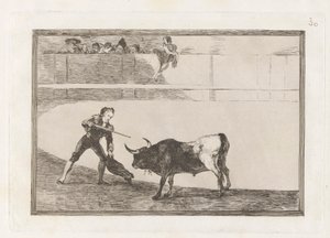 Pedro Romero Killing the Halted Bull, Plate 30 from La tauromaquia