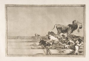 Dreadful Events in the Front Rows of the Ring at Madrid (Tauromaquia, plate 21)