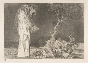 Plate 2 from the Disparates: Folly of Fear