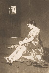 Plate 32 from Los Caprichos: Because she was susceptible, 1799