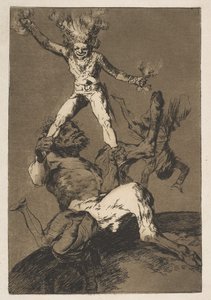 Plate 56 from Los Caprichos: To rise and to fall