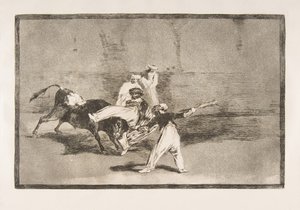 A Moor Caught by the Bull in the Ring
