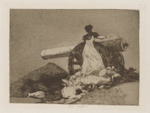 What Courage!, Plate 7 from the Series Los Desastres de la Guerra (The Disasters of War) by Francisco de Goya