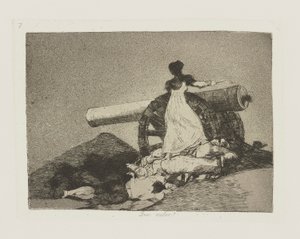 What Courage!, Plate 7 from the series The Disasters of War by Francisco de Goya