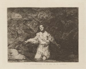 Sad Forebodings of What Is Going to Happen, pl. 1 from the series The Disasters of War by Francisco de Goya