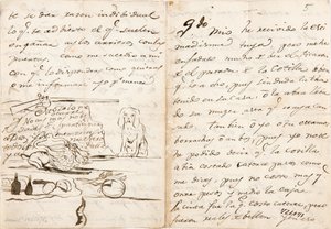 Letter to Martín Zapater by Francisco de Goya