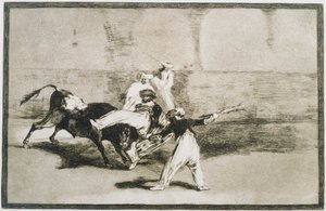 A Moor Caught by the Bull from La Tauromaquia
