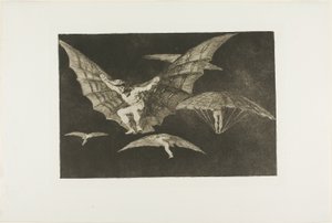 A Way of Flying, from Disparates, published as plate 13 in Los Proverbios (Proverbs) by Francisco Jose de Goya y Lucientes