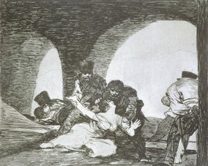 Bitter to be present (The Disasters of War, plate 13) by Francisco Jose de Goya y Lucientes