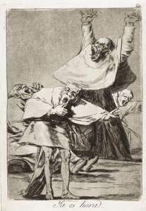 It is time. Plate 80 of “Los Caprichos” by Francisco de Goya by Francisco Jose de Goya y Lucientes