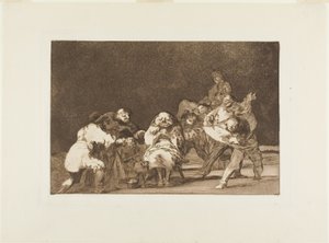 He who does not like thee will defame thee in jest, plate 17 from Los Proverbios by Francisco Jose de Goya y Lucientes