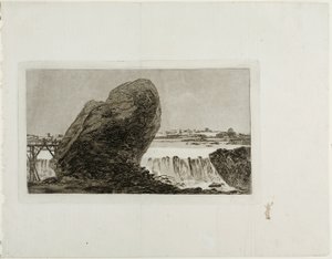 Landscape with Waterfall by Francisco Jose de Goya y Lucientes