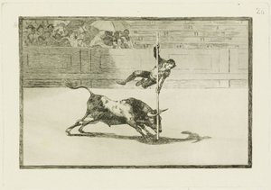 Agility and Daring of Juanito Apiniani in the Arena of Madrid (Tauromaquia 20) by Francisco Jose de Goya y Lucientes