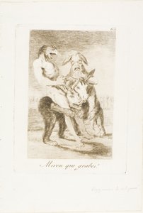 Look How Solemn They Are!, plate 63 from Los Caprichos by Francisco Jose de Goya y Lucientes